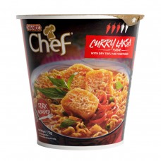 Chef Cup Curry Laksa Noodles - Carton of 8 - $1.50/Unit GST FREE